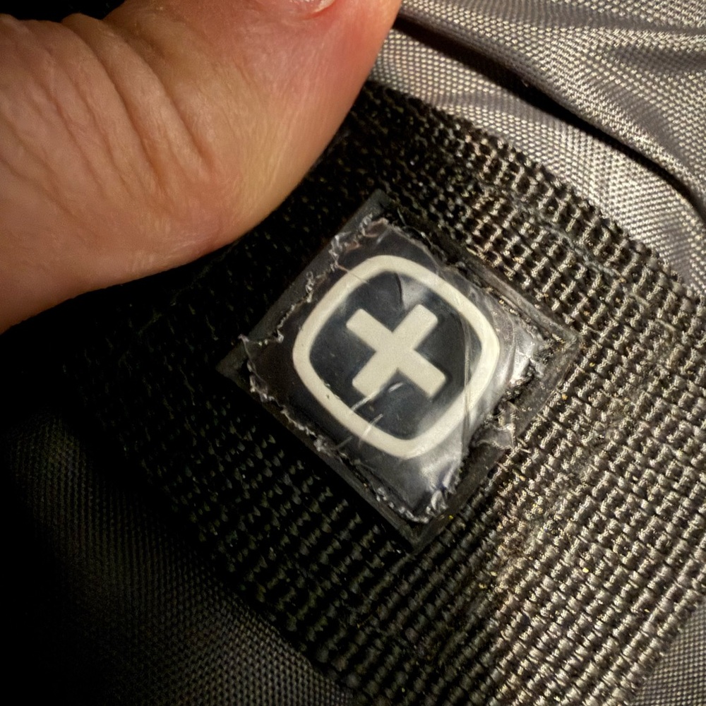SwissGear Charcoal and Black Men's Backpack plastic is still on some metal - Picture 6 of 9